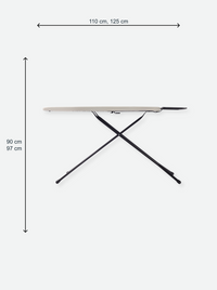 Ironing board with steam unit holder