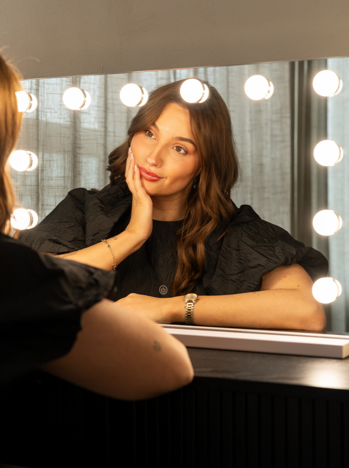 Hollywood make-up mirror Lana with 12 LED Lamps