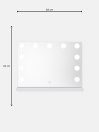 Hollywood make-up mirror Lana with 12 LED Lamps