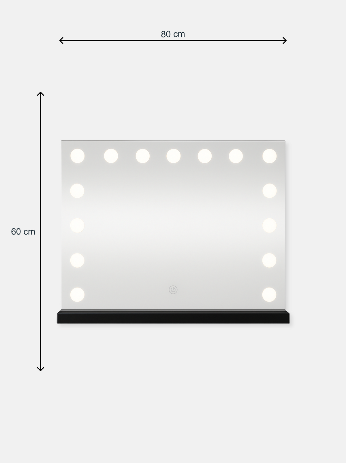 Hollywood make-up mirror Lana with 15 LED Lamps