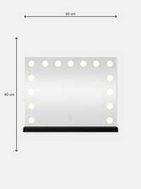 Hollywood make-up mirror Lana with 15 LED Lamps