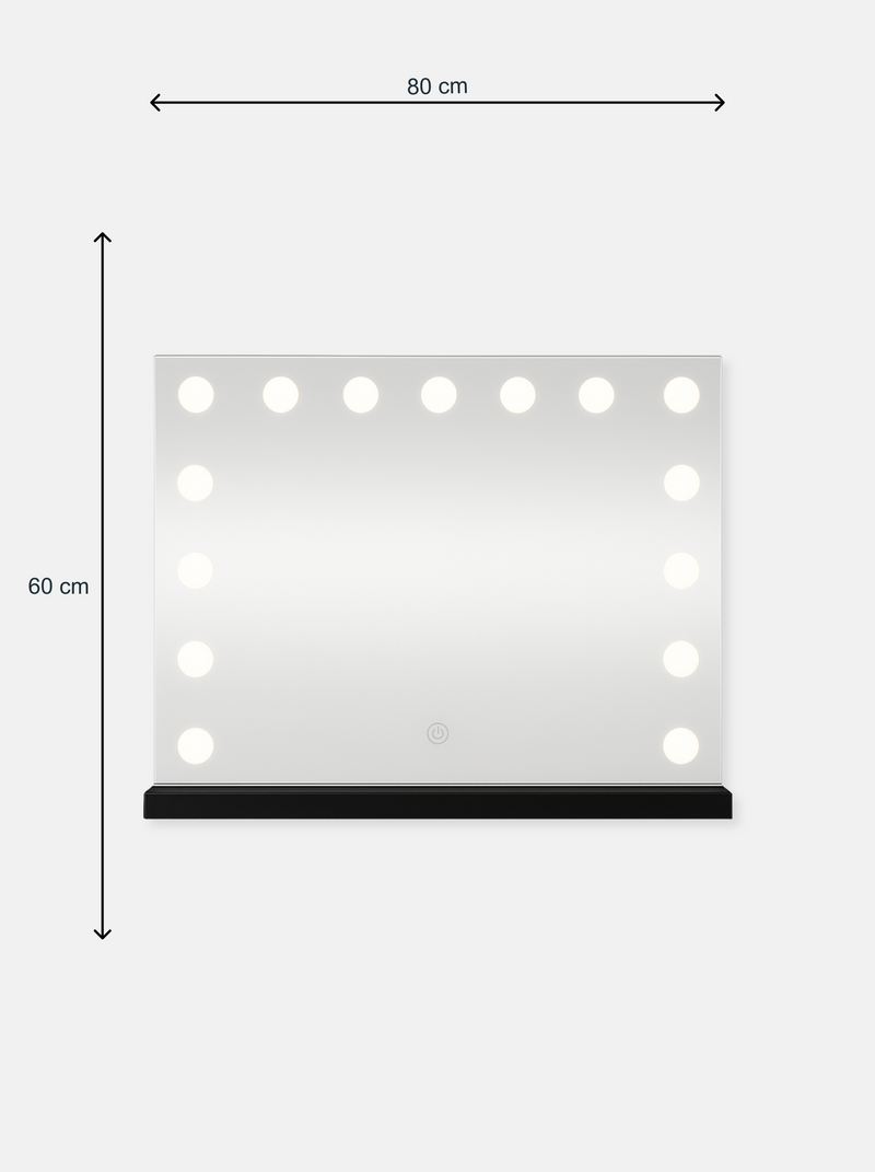 Hollywood make-up mirror Lana with 15 LED Lamps