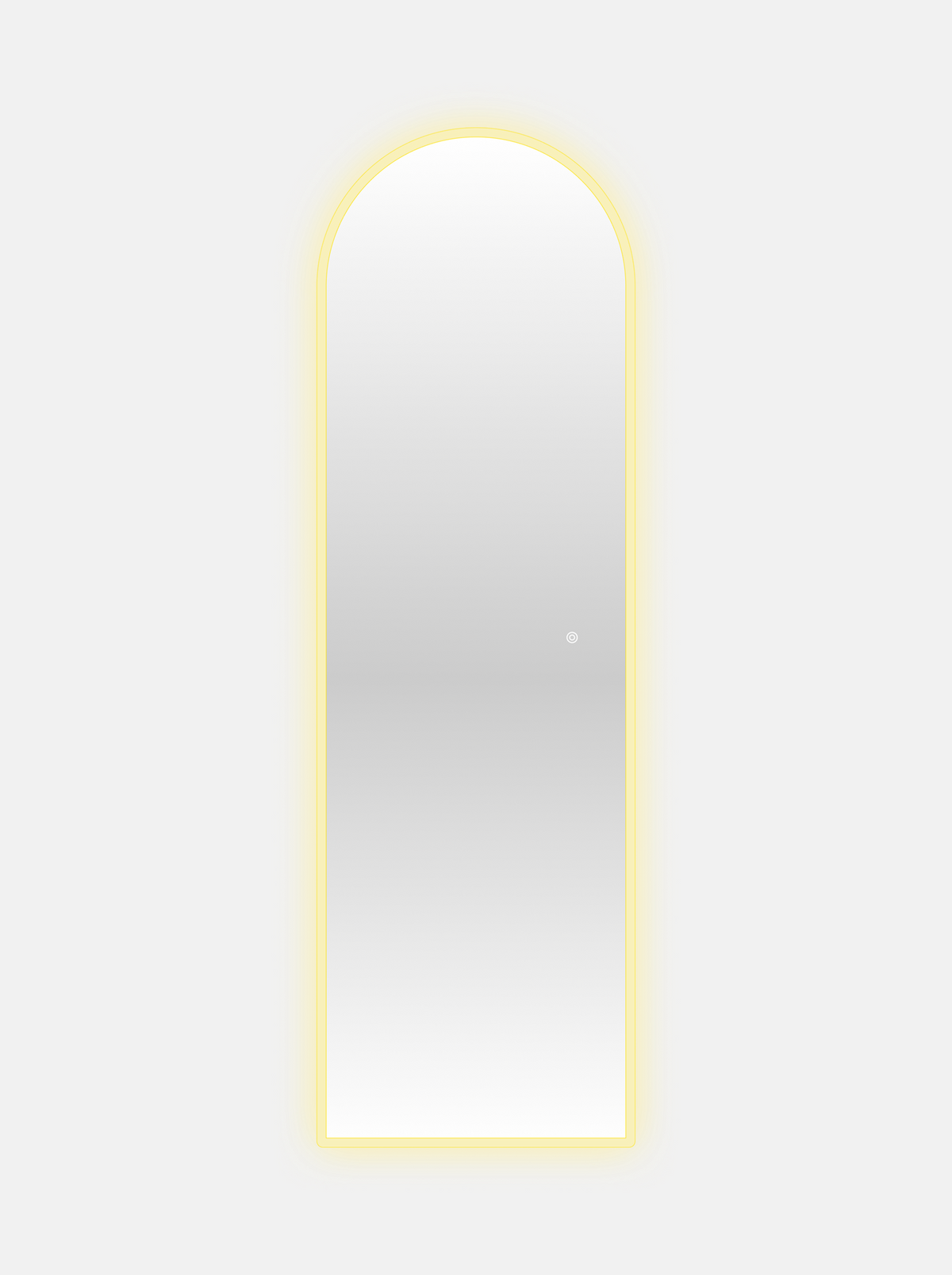 Oval frameless standing mirror Ophelia with LED lighting