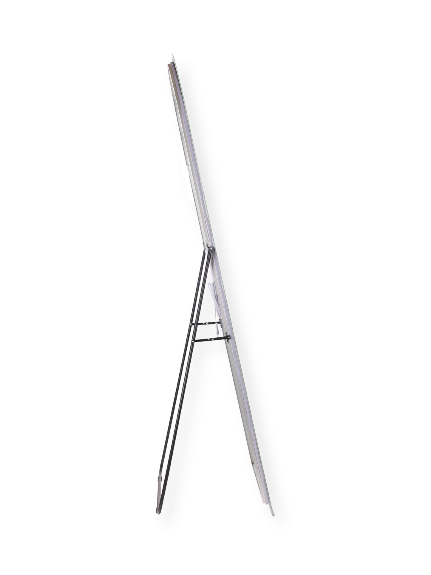 Ovale frameloze staande spiegel Ophelia met LED-verlichting
