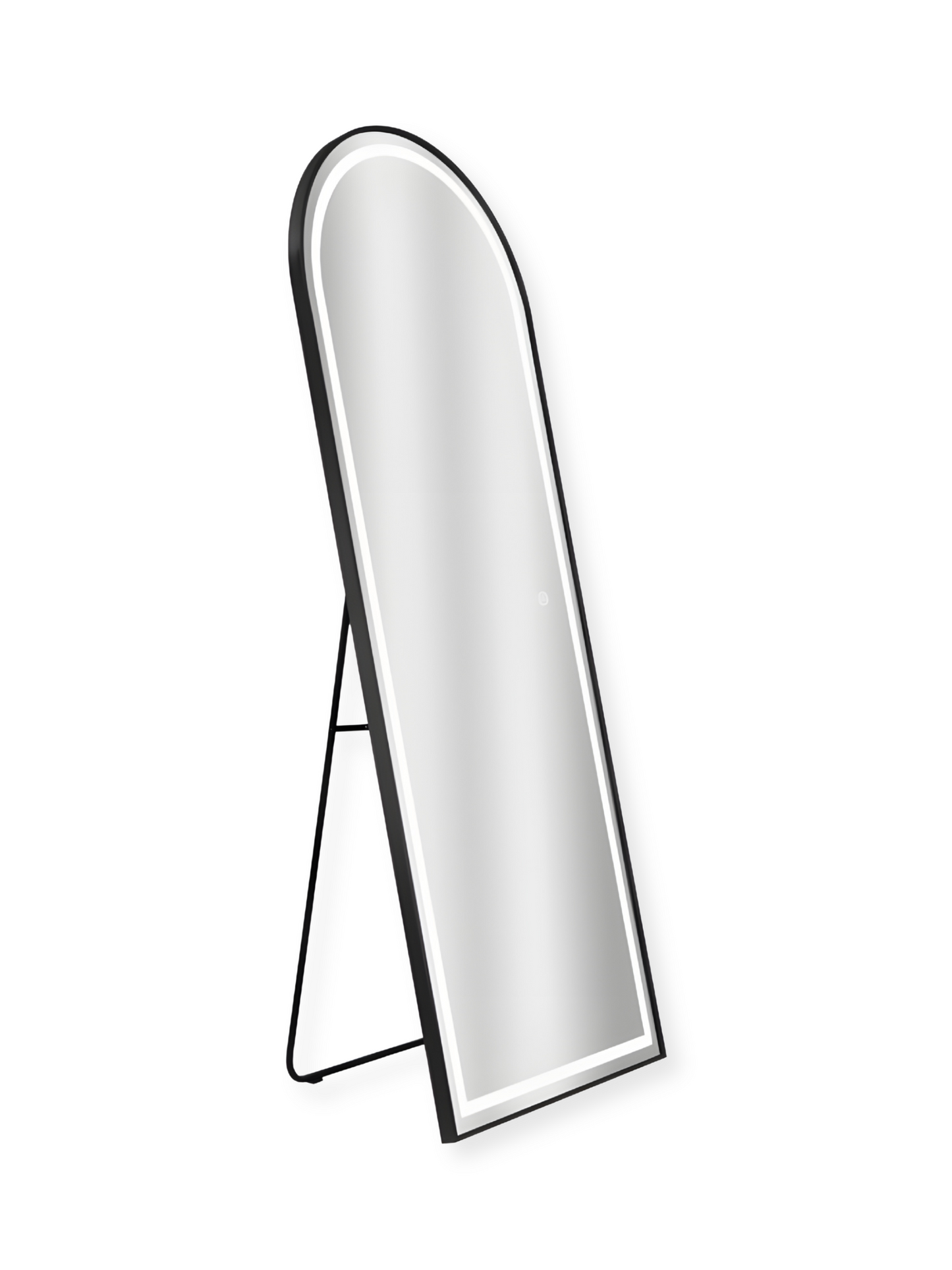 Ovale staande spiegel Cassian met LED-verlichting