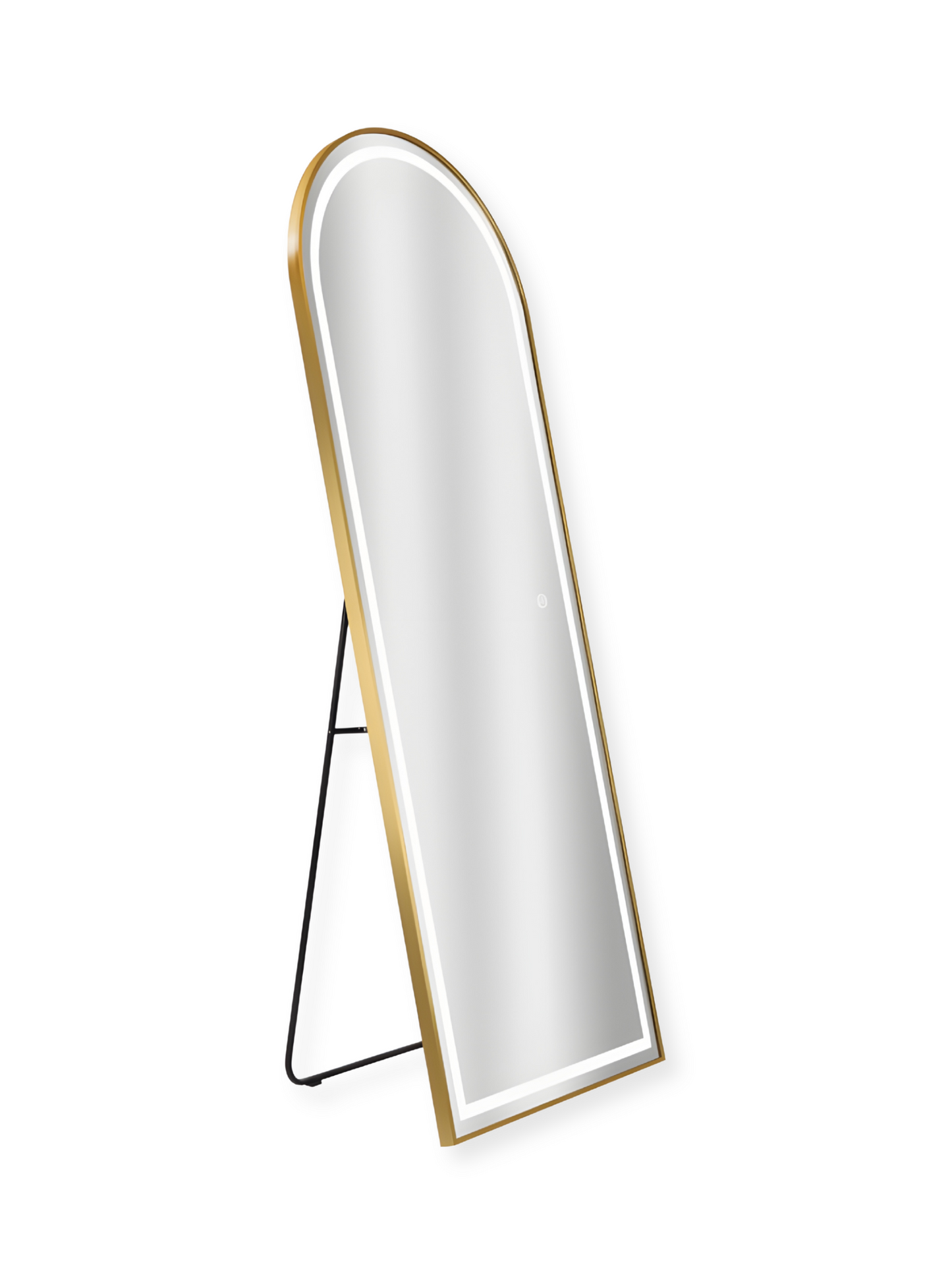 Ovale staande spiegel Cassian met LED-verlichting