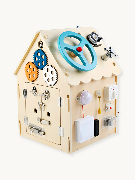Montessori busy house for toddlers