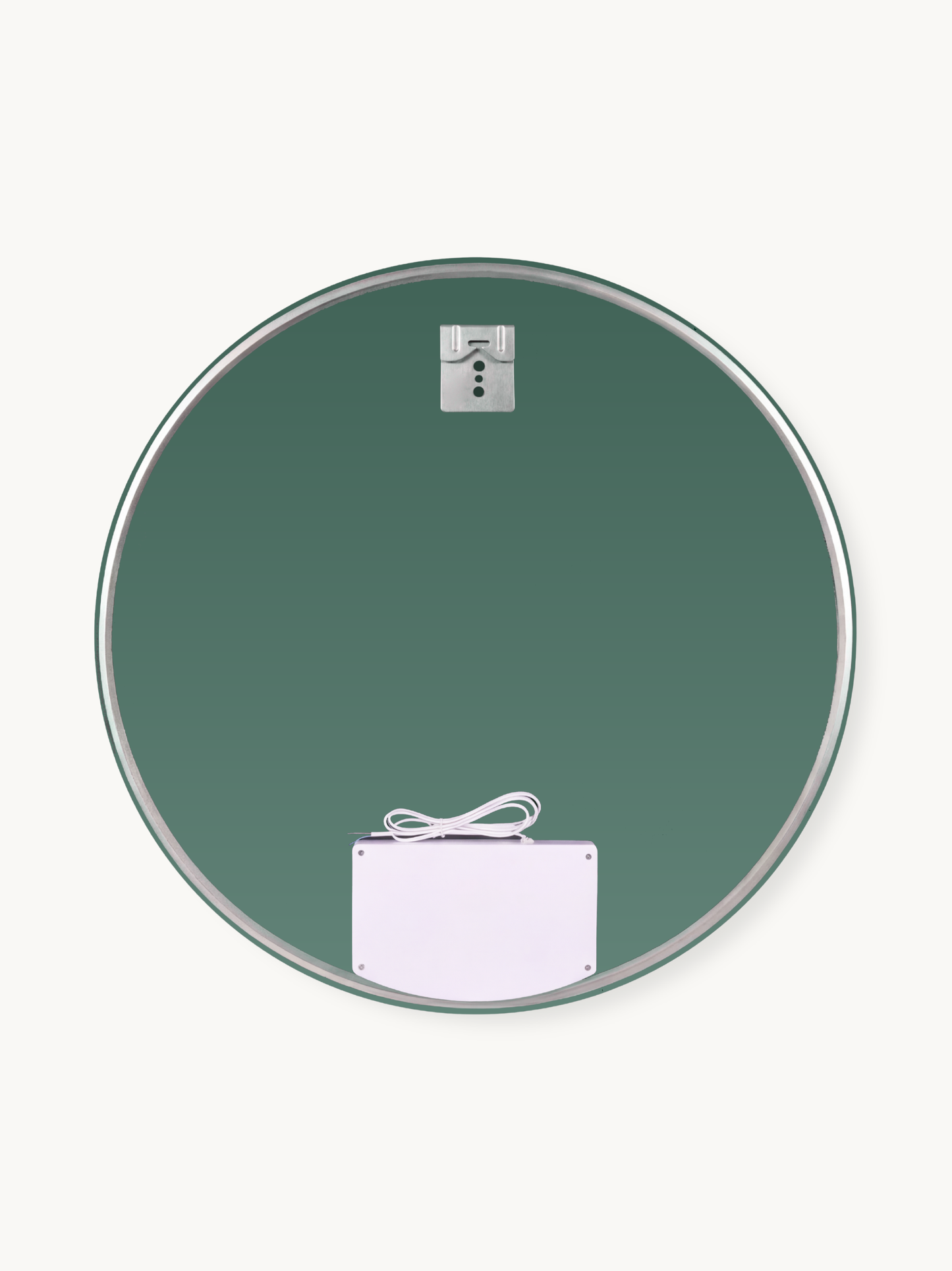 Miroir de salle de bain rond Aurelia avec éclairage LED