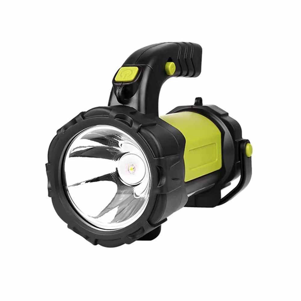 Buxibo 2 i 1 ficklampa - Uppladdningsbar - 3 ljuslägen - Starkt/Dämpat/Blinkande lägen - Justerbart handtag - Ficklampa för jobb/resor/camping/bil/utomhus