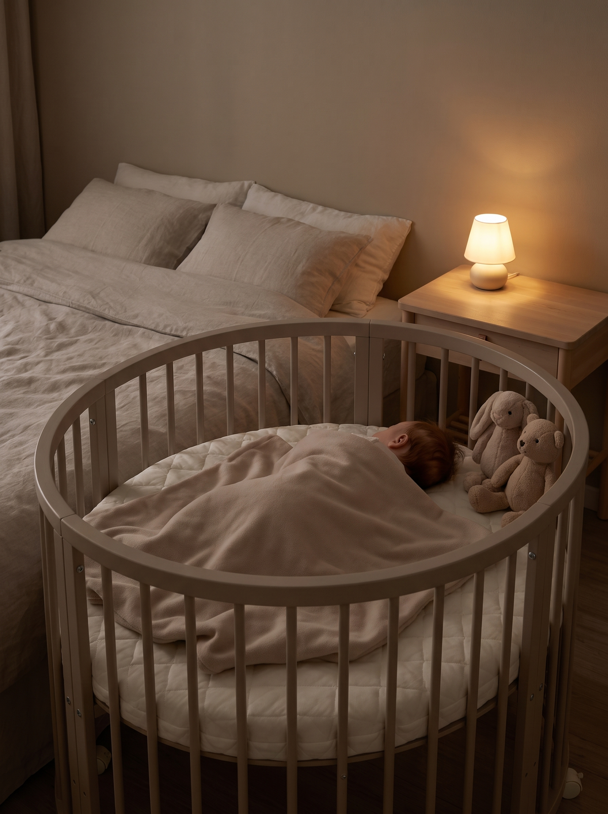 Round playpen Lenny with mattress