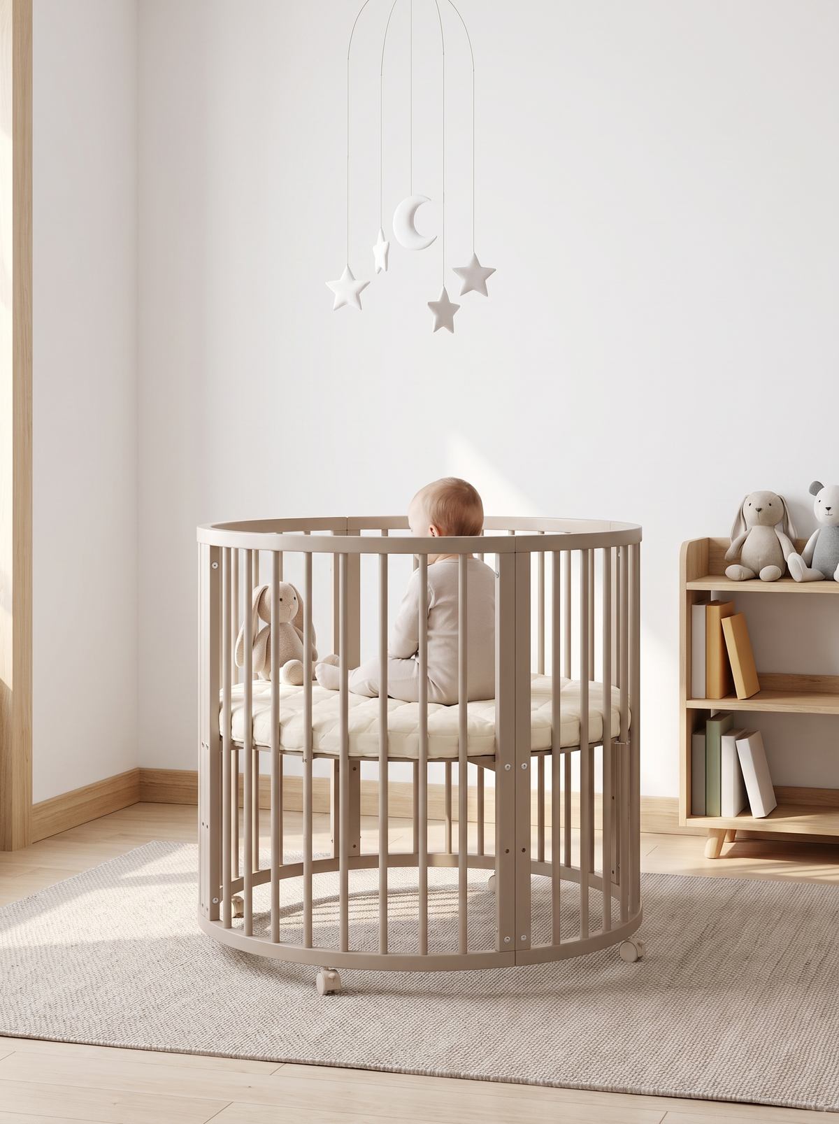 Round playpen Lenny with mattress