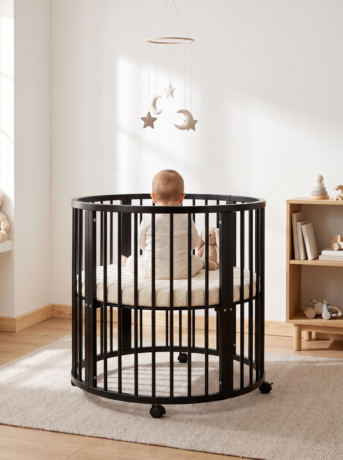 Round playpen Lenny with mattress