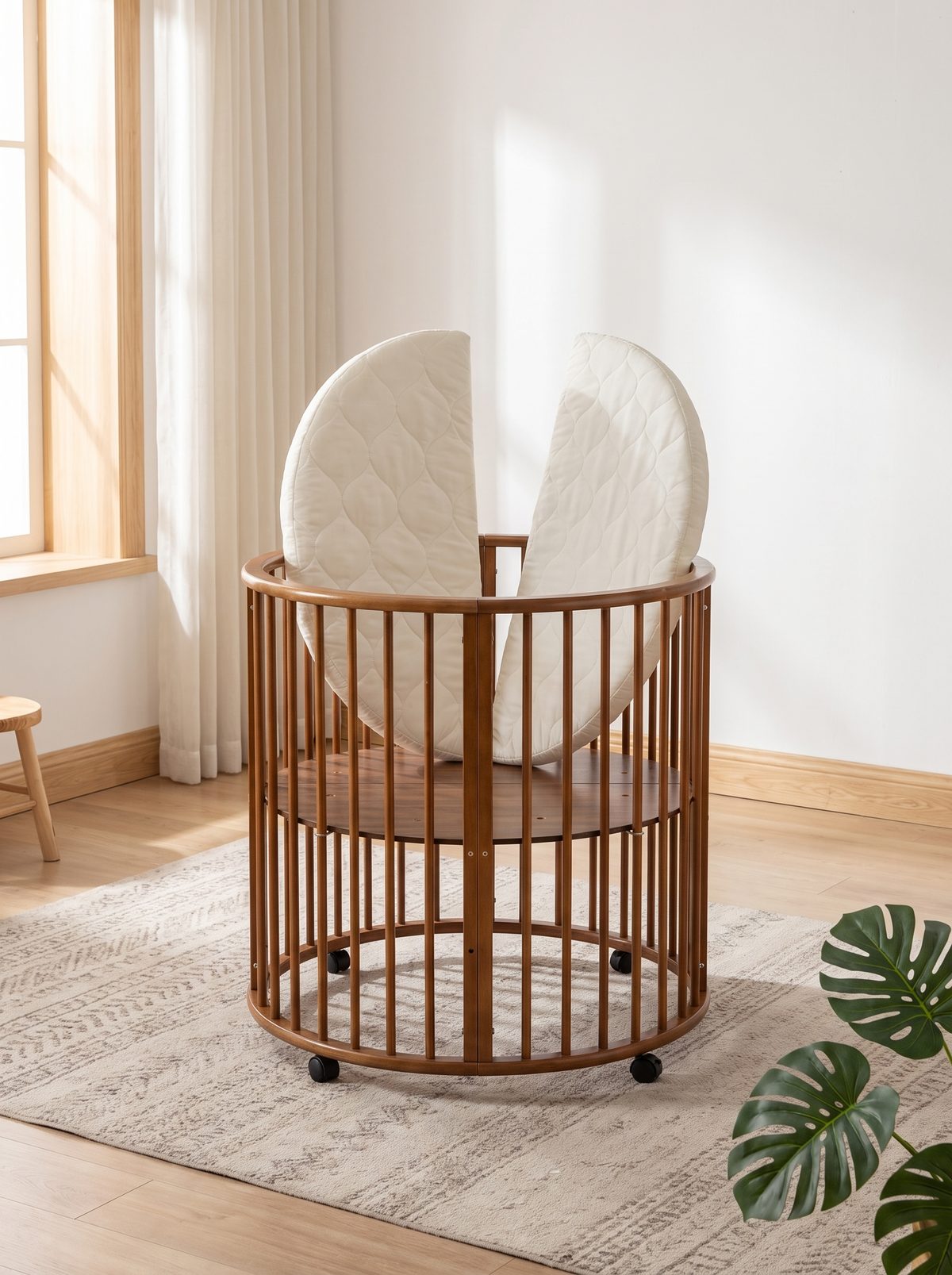 Round playpen Sami with mattress