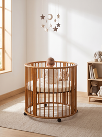 Round playpen Sami with mattress