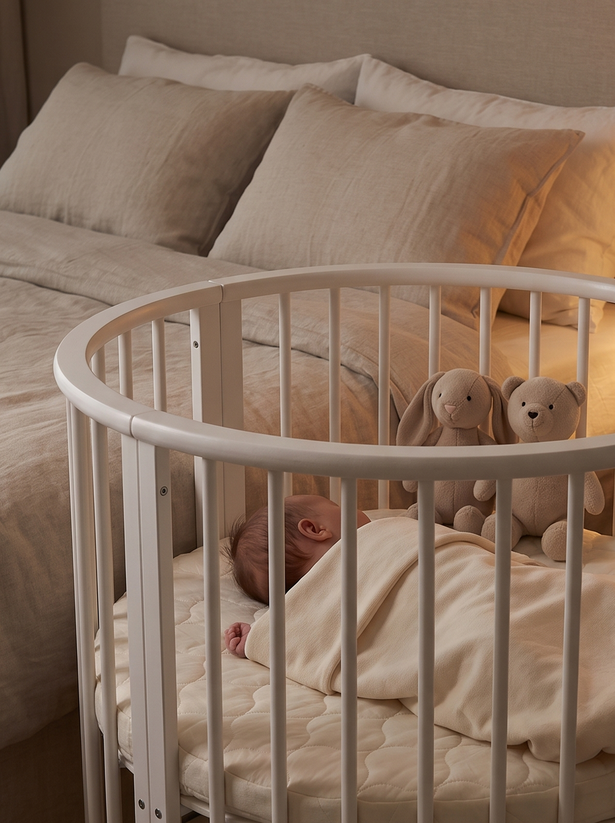 Round playpen Sami with mattress