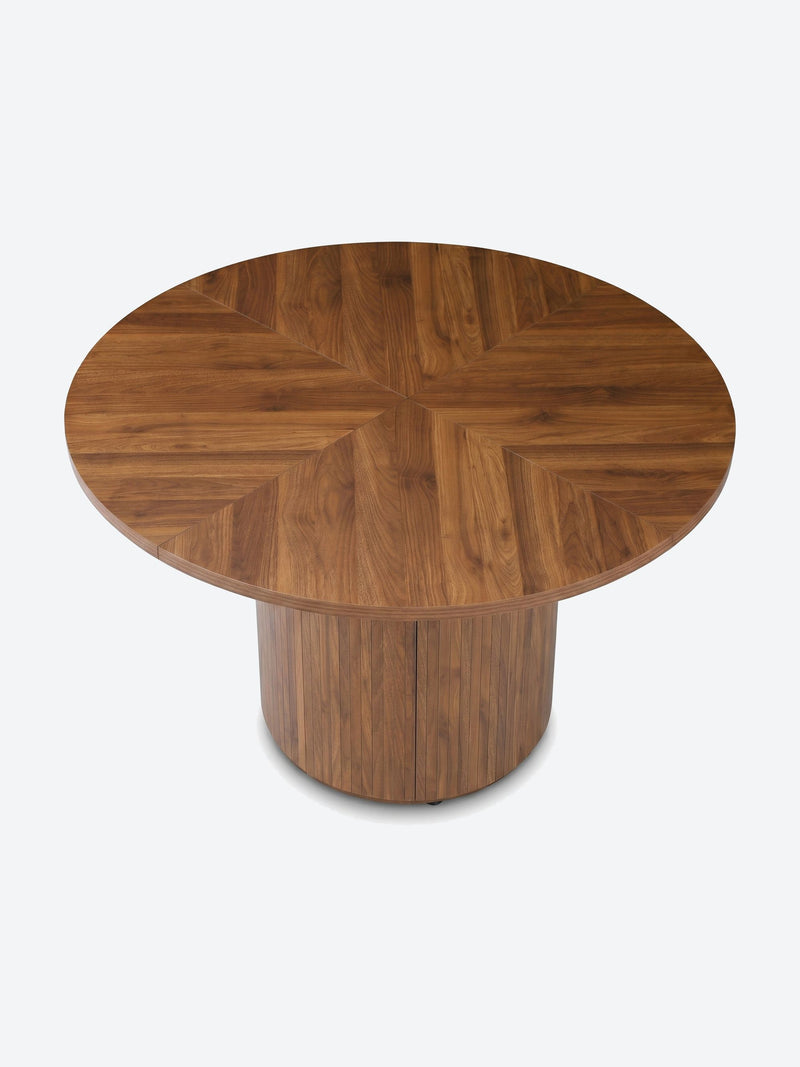 Japandi round dining table
