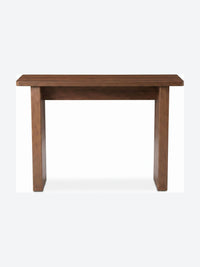 Japandi console table with ribbed legs