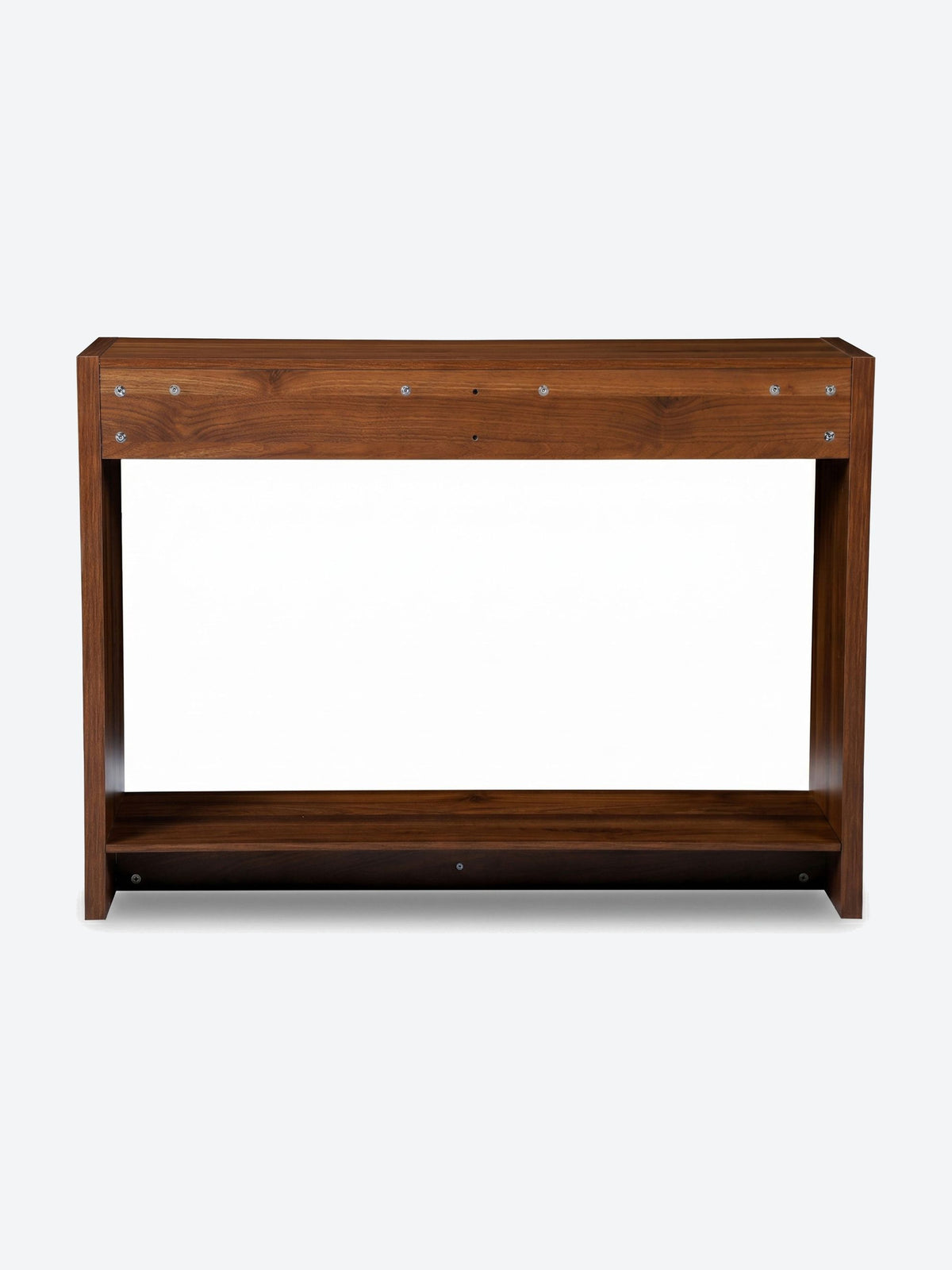 Table console Japandi avec tiroirs et étagère de rangement