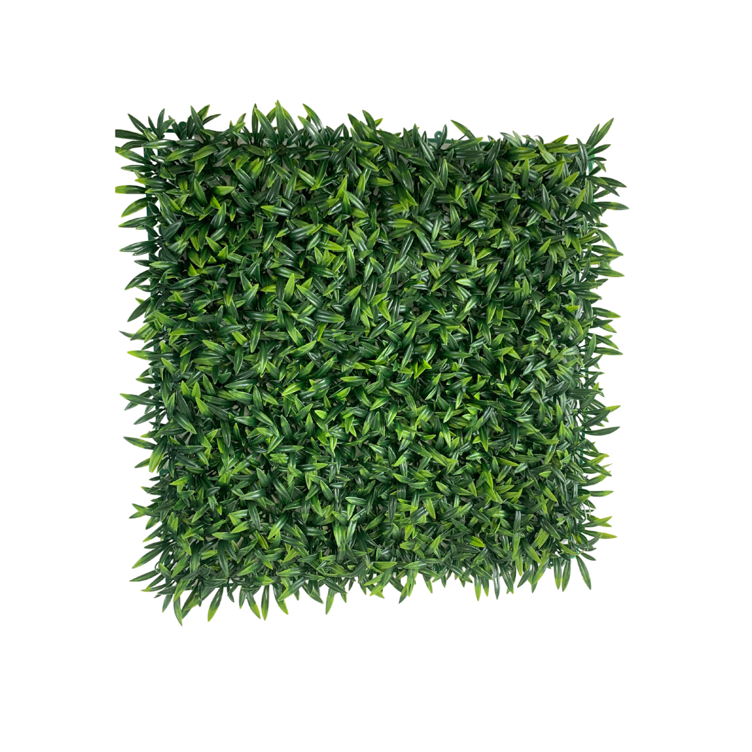 BUXIBO kunstig hæksæt - 4 x 50x50 cm - Grøn væg - Dekorativ finish mod hækpanel - Tropisk kunstig hæk - Kunstige planter til udendørs og indendørs - Falsk plante - Kunstig efeu - Balkonskærm - 1m²&quot;