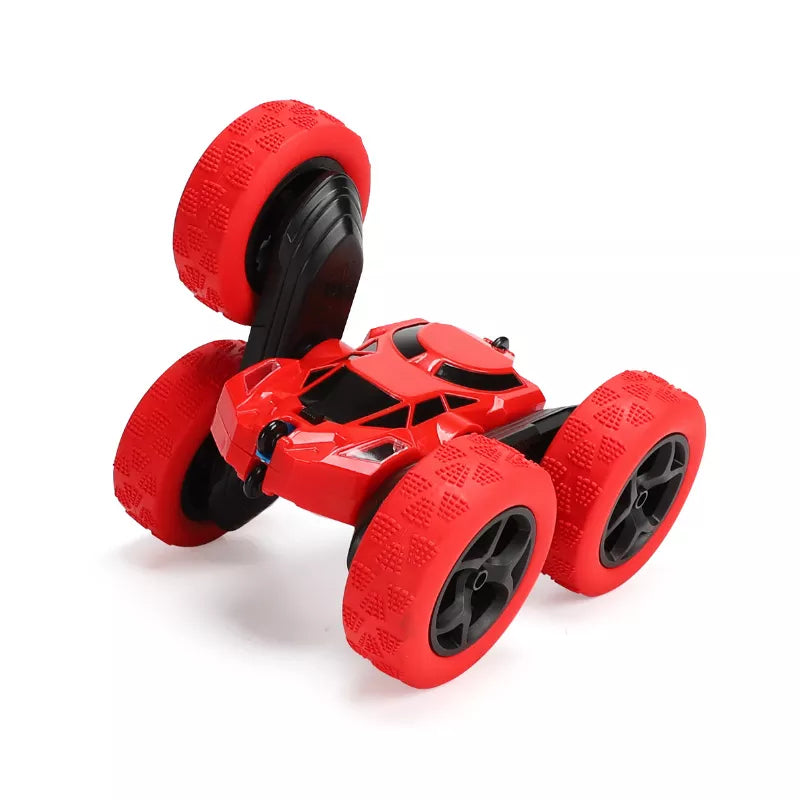 Buxibo - Radio Controlled Car - 360° Degree Flip - Stunt Car - RC Vehicle with Remote Control - Off Road - For Children &amp; Adults - Red &amp; Black
