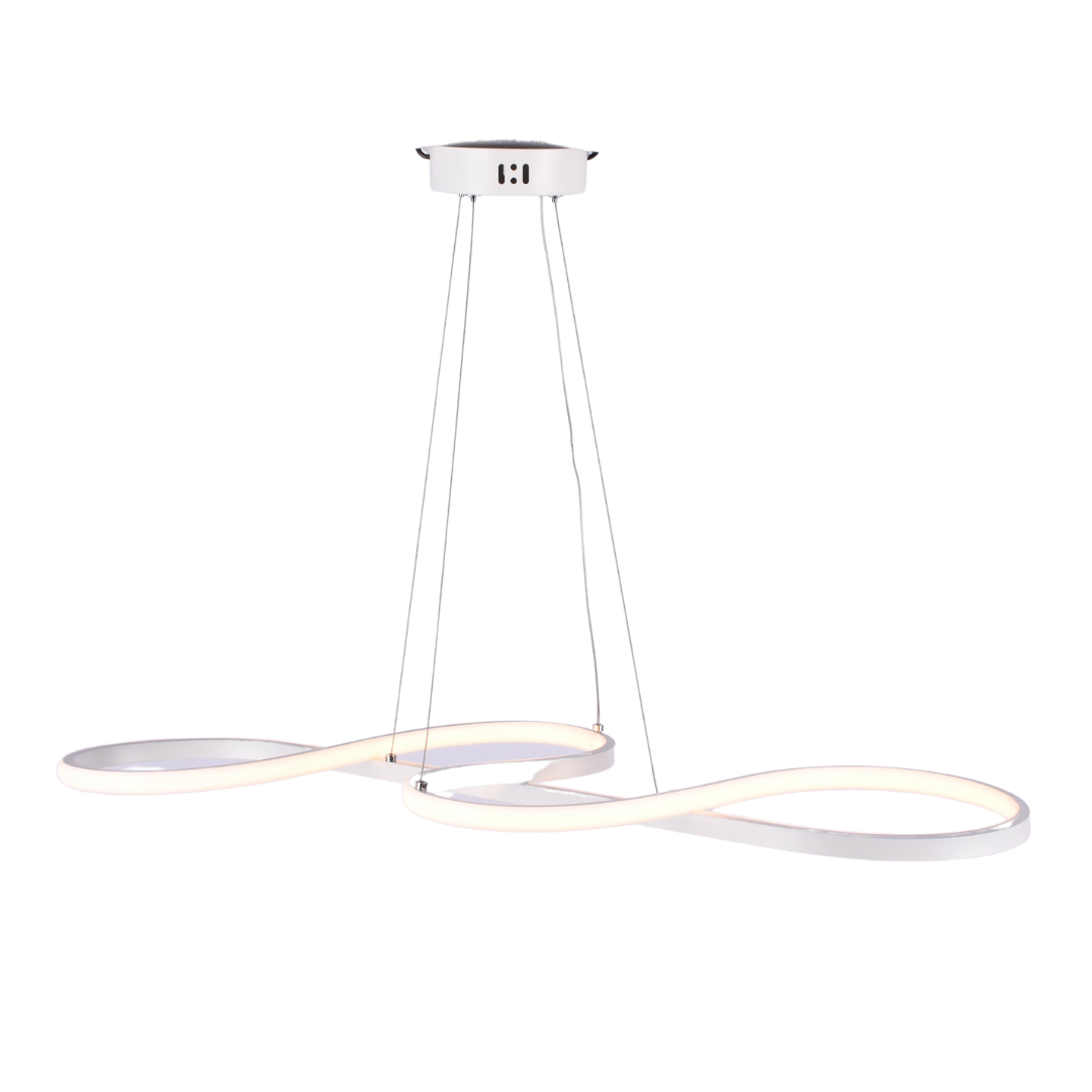 SensaHome MD74193-1 Hanging Lamp - Modern Design Chandelier - LED Dining Room Lamp 75x32cm - 3000K Cold White