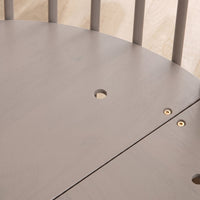 Round baby box with wheels and mattress