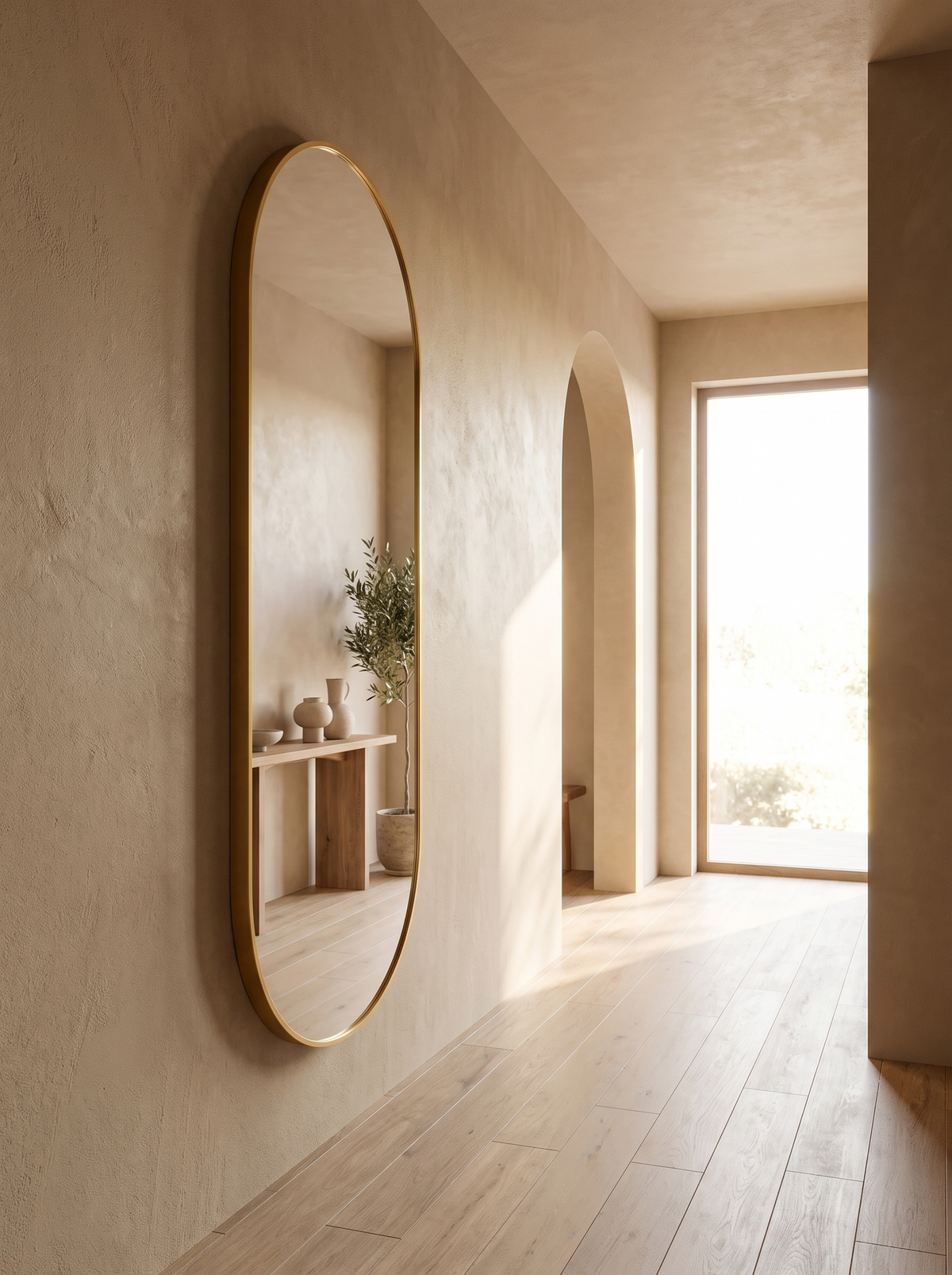 Oval wall mirror Elian