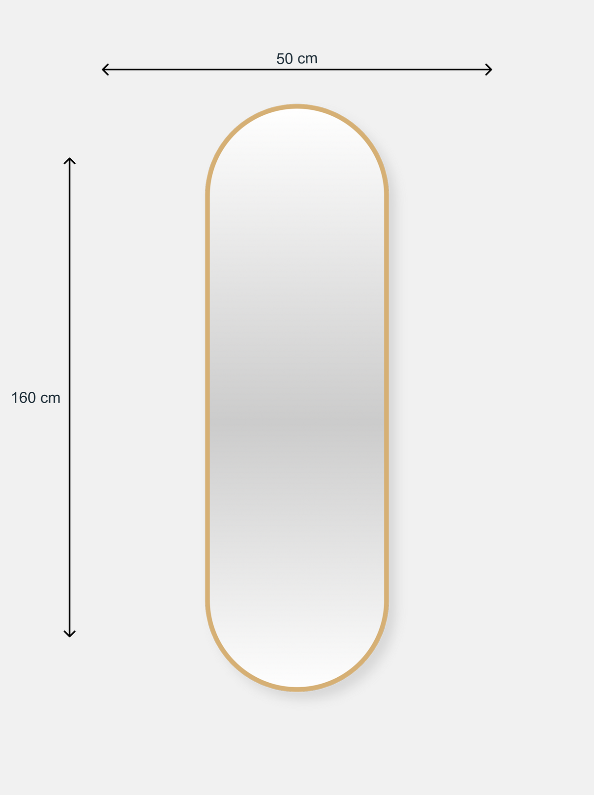 Oval wall mirror Elian