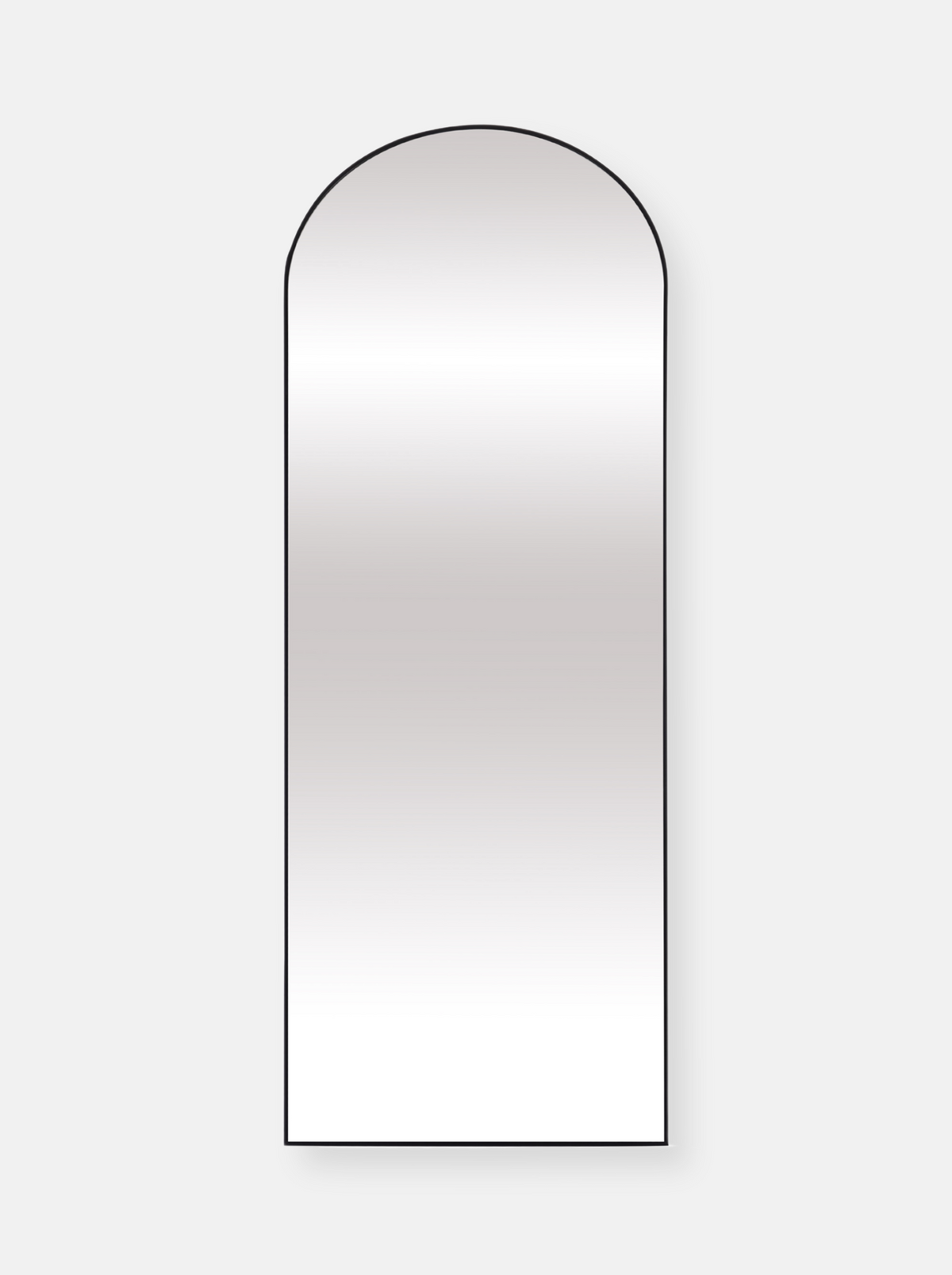 Miroir ovale sur pied en verre trempé Livia