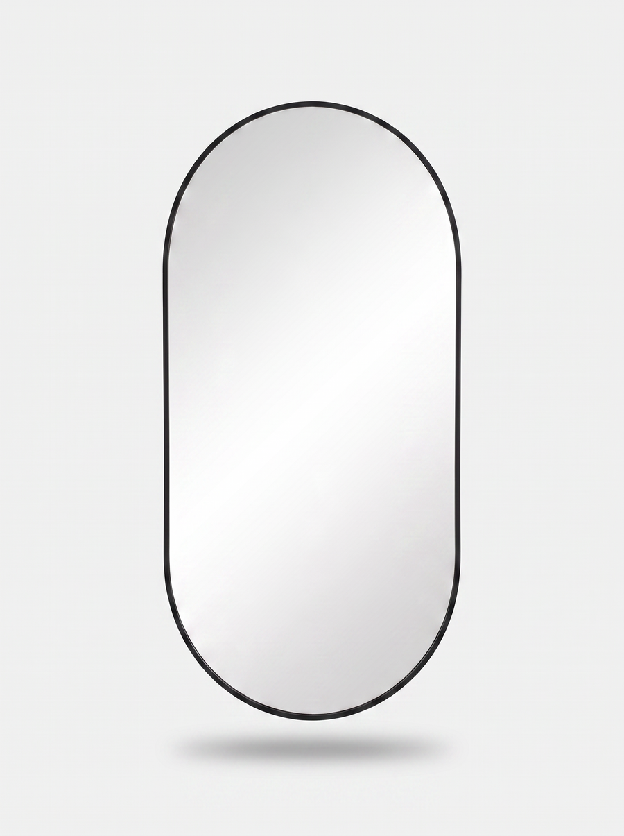 Oval bathroom mirror Nina with dimmable LED lighting