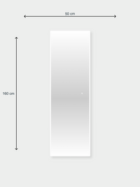 Miroir sur pied Sebastian avec éclairage LED