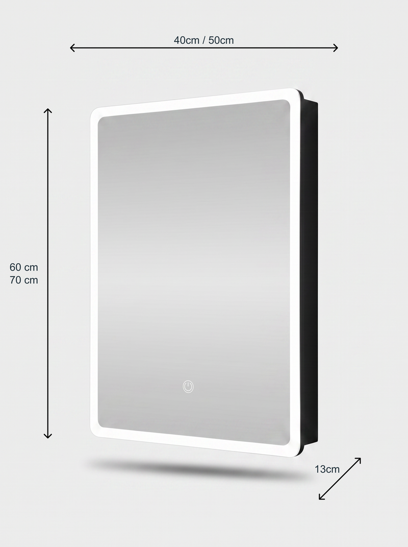 Armoire de toilette Viora avec éclairage LED